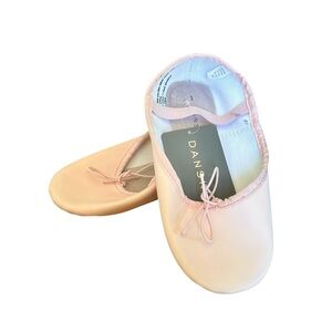 DANSKIN pink Ballet Shoes Flats NWT Sz 1 Kids Girls Youth